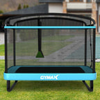 6 FT Kids Trampoline with Swing & Safety Fence, ASTM Approved Toddler Rectangle Trampoline for 3-8 Year Old
