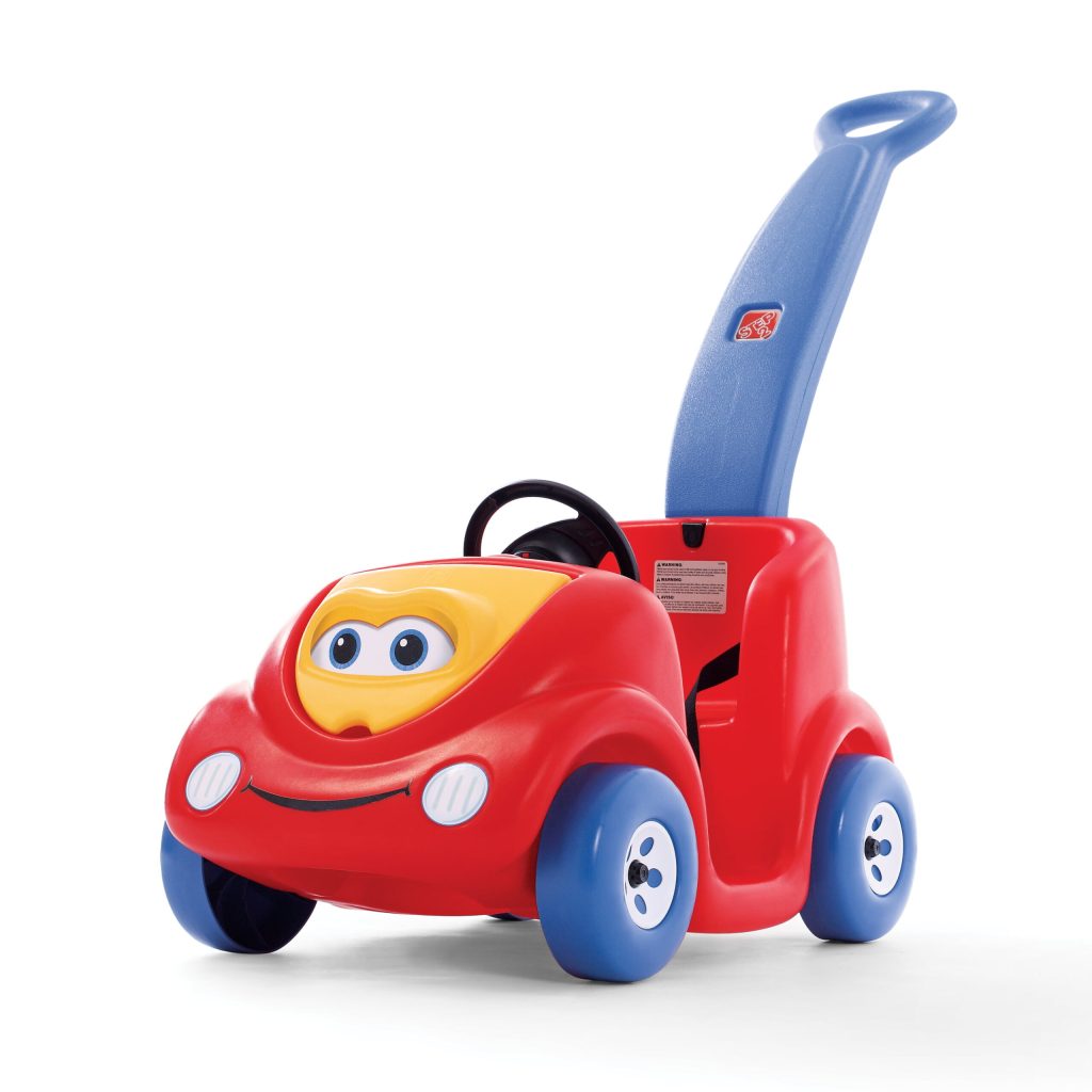 Step2 Push Around Buggy Ride On Car, 10th Anniversary Edition, Red, Toddler Stroller with Seatbelt & Storage