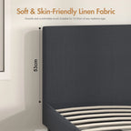 Bed Frame Double Size Mattress Base Upholstered