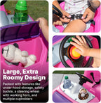 Step2 Whisper Ride II Ride On Push Toy Car, Pink �C Ride On Car with Included Seat Belt, Easy Storage and Transport, Makes a Great Stroller Alternative