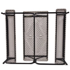 Outdoor Picnic Table Bench Set, All-Weather Dining Table Set, Metal Base Wood-Like Texture, Large Camping Table for Lawn Garden Backyard