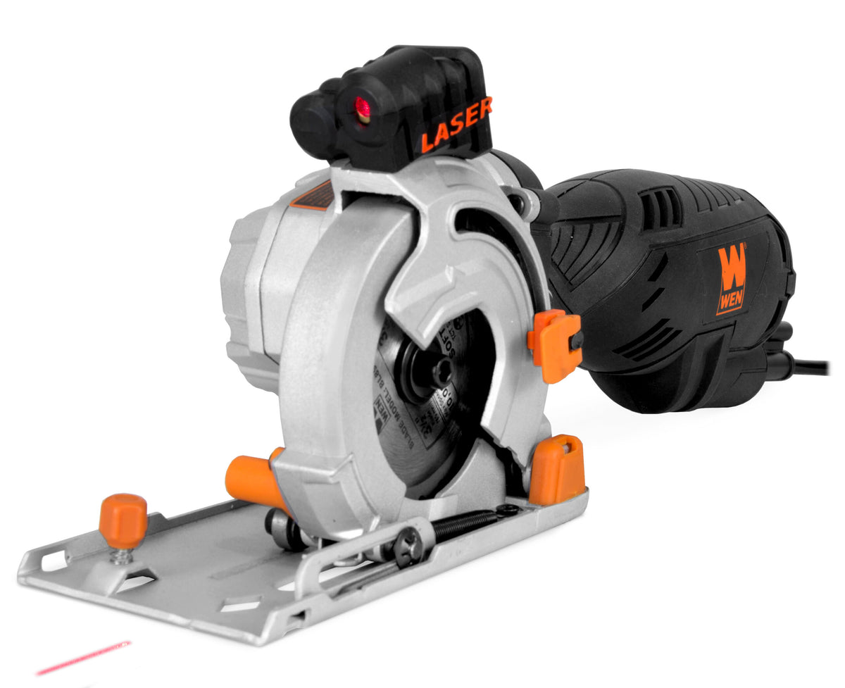 5-Amp 3-1/2-Inch Plunge Cut Compact Circular Saw with Laser, Carrying Case, and Three Blades, 3620