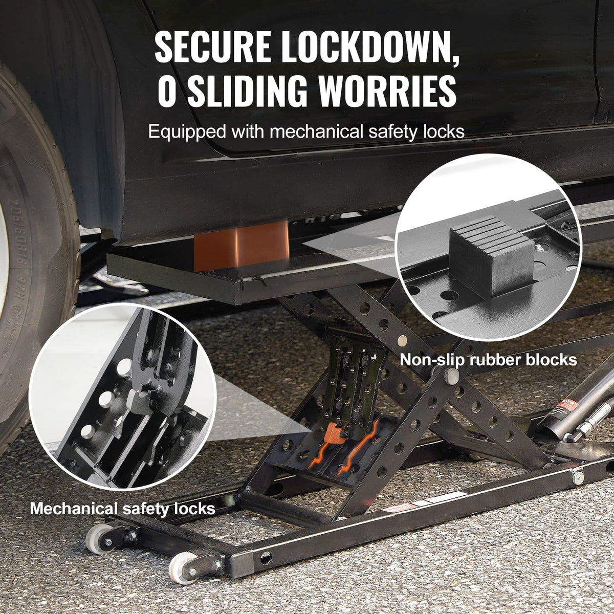 SKYSHALO Portable Car Lift 7000 LBS Automatic Car Lift System Jack for Home Garage