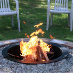 Sunnydaze Outdoor Fire Pit Ring - Heavy-Duty Round Steel Fire Ring Insert - DIY Above or In-Ground - 36-Inch Outer/30-Inch Inner Diameter