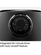 CHEFMAN Multifunctional Digital Air Fryer+ Rotisserie, Dehydrator, Convection Oven, 17 Touch Screen Presets Fry, Roast, Dehydrate, Bake, XL 10L Family Size, Auto Shutoff, Large Easy-View Window, Black