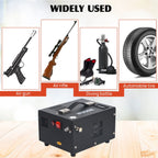 NUOGE Pcp Air Compressor,4500Psi 12V DC or 110V AC W/Converter Paintball/Scuba Tank Compressor Pump