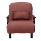 26.5" Convertible Sofa Bed Folding Arm Chair Sleeper Leisure Recliner Lounge Couch
