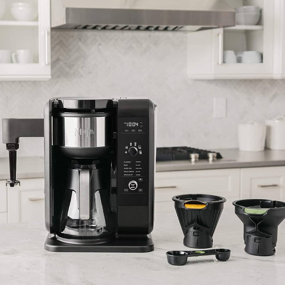 Ninja Hot & Cold Brewed System, Auto-iQ Tea and Coffee Maker With Glass Carafe