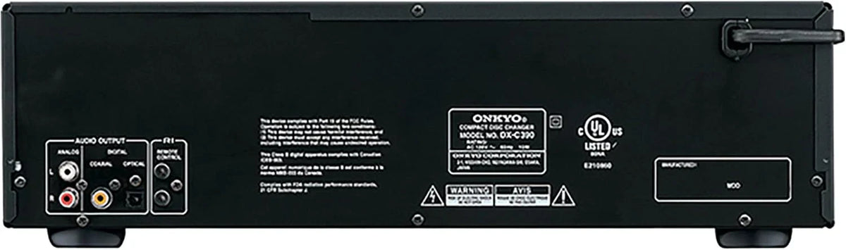 Onkyo DXC390 6 Disc CD Changer,Black
