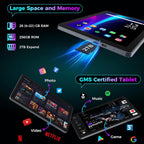 2026 Gemini AI Android 16 Tablet, 10 inch Tablet with Keyboard, 26GB+256GB (2TB Expand), 2-in-1 Tablets with 8-Core, 5G WiFi, 8000mAh, GMS, GPS, Electronic Tablets PC with Mouse, Case, Stylus (Silver)