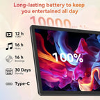 Tablet｜14 inch Android 16 Tablet｜30GB RAM 256GB ROM｜1920 * 1200 IPS FHD｜10000mAh 30W Fast Charging｜Octa-core Processor｜Wi-Fi 6  BT 5.4｜Dual Camera with Keyboard｜Mouse｜Stylus｜Case｜Headphone