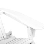 Foldable Adirondack Beach Chair, High Back, 150kg, Gardeon