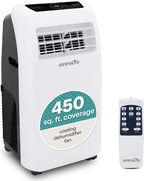 10,000 BTU Portable Air Conditioner– 4-in-1 AC Unit w/Cooling, Dehumidifier, Heater, & Fan– Includes Remote Control, Window Mount Kit, Quiet Operation, 24-Hour Timer