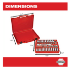 48-22-9008 3/8 in. Drive SAE/Metric Ratchet and Socket Mechanics Tool Set (56-Piece)
