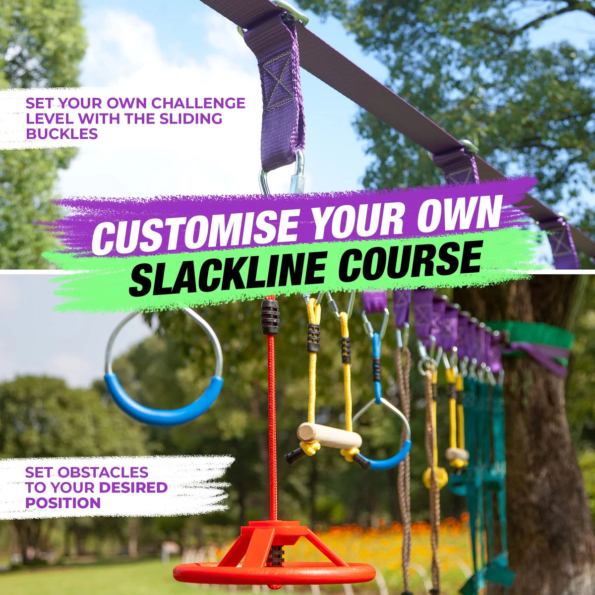 Trailblaze Ninja Warrior Obstacle Course for Kids Outside