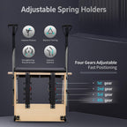 Pilates Chair, Split-Pedal Stability Combo Chair with Handles,Pilates Reformer Machine,Pilates Equipment for Home Or Studio Use