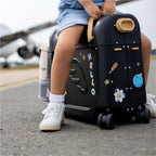 JetKids by Stokke Travel Bundle - Includes Kid’s Ride-On Suitcase & In-Flight Bed + Crew BackPack - Best for Ages 3-7