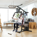 Multifunction Home Gym Station Indoor Strength Training Fitness Machine w/45 kg Weight Stack