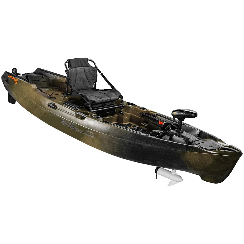 Old Town Sportsman AutoPilot 120 Motorized Fishing Kayak with Minn Kota Trolling Motor – 12-ft
