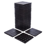 76-Pack Plastic Interlocking Deck Tiles - 68.80 Sq.Ft Outdoor Plastic Flooring Super Durable & Waterproof All-Weather Indoor/Outdoor