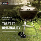 441001 18 in. Original Kettle Charcoal Grill in Black