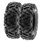 SunF All Terrain ATV UTV Tires 25x8-12 and 25x10-12 6 PR A033 (Complete Full Set of 4)
