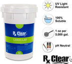 Clear Stabilized Granular Chlorine | One 50-Pound Bucket | Use As Bactericide, Algaecide, and Disinfectant in Swimming Pools and Spas | Fast Dissolving and UV Protected