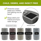 Good Ideas IMP-D50-DAR Impressions Downton Rain Saver Rain Barrel, 50 Gallon, Dark Granite