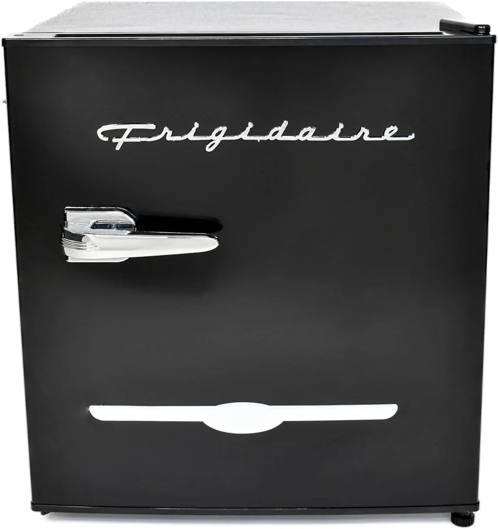 Frigidaire EFR176 Retro Compact Fridge with Chiller Mini Refrigerator with Built-in Bottle Opener for Office, Bedroom, Dorm Room or Cabin, 1.6 cu ft 16" D x 18" W x 18.5" H, Moonlight