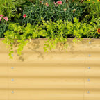 Garden Raised Garden Bed Kit, 11" Tall 10 in 1 Modular Raised Garden Beds Kit, Metal Planter Box for Vegetables, Flowers, Herbs, Morden Gray
