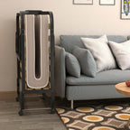 79" x 31.5" Rollaway Bed with Mattress, Portable Guest Bed Folding Sleeper Bed Cot