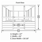 Deer Proof Cedar Complete Raised Garden Bed Kit �?8�?x 8�?x 20′�?