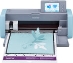 Brother - ScanNCut DX SDX125 Electronic Cutting Machine with Built-in Scanner - Grey/Aqua
