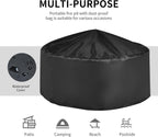 Giantex 3 in 1 Fire Pit, 32" Outdoor Wood Burning Fire Pit, Multifunctional Round Firepit Stove, Metal Fire Bowl with Cover, Portable Fire Pits for Outside Heating, Bonfire, Picnic, Grill