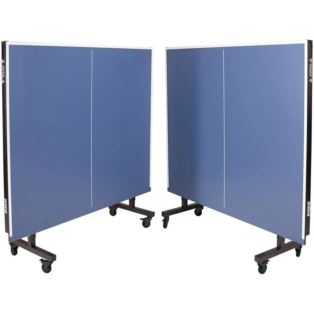 JOOLA Inside Professional MDF Indoor Ping Pong Table with Quick Clamp Table Tennis Net and Post Set - 10 Minute Easy Assembly - Tournament Quality - Foldable with Single Player Playback Mode