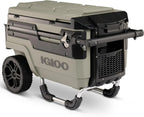 70Qt Wheeled Cooler Insulated Hard Shell Ice Chest