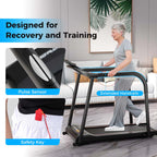 Walking Treadmill for Seniors - 2.5 HP Motor, Long Handrail, 300 lbs Capacity & Pulse Sensors