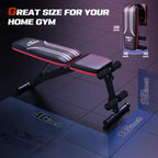 FLYBIRD Adjustable Weight Bench Workout Bench for Home Gym