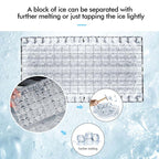 110LBS/24H Commercial Ice Maker with 33LBS Storage Capacity, Free-Standing Ice Machine