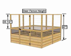 Deer Proof Cedar Complete Raised Garden Bed Kit �?8�?x 8�?x 20′�?