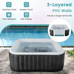 Inflatable Hot Tub, Blowup Pool Hottub, Portable Outdoor Water SPA