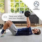 Bowflex SelectTech 552 Adjustable Dumbbells (pair), 2.3C23.8 kg, space-saving home fitness equipment