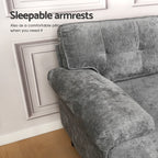 Sofa 3 Seaters Sofa L Shape Grey