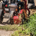 41273 9 in. Tri-Tip Blade 79 cc Viper Engine Gas Lawn and Landscape Edger with 4-Wheel Design and Multi-Position Pivot Head