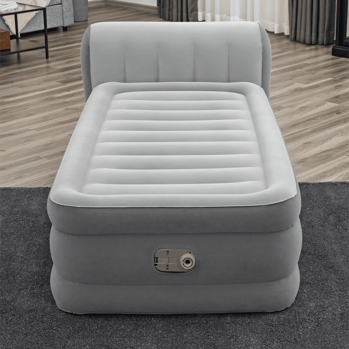 Bestway® Headboard Tritech Airbed Twin 18" with built-in AC pump