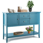 Giantex Buffet Sideboard Cabinet, 2 Drawers & 2 Doors, Side Console Table, Display Desk with Storage Shelf
