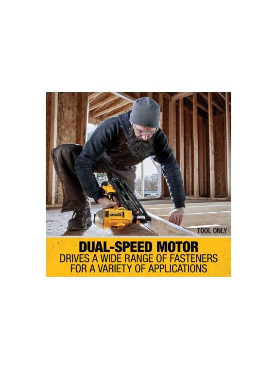 DW 20 V MAX XR Brushless Dual Speed Nailer (Tool Only) DCN692B from DW