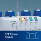 1034D Serger, Heavy-Duty Metal Frame Overlock Machine, 1,300 Stitches Per Minute, Removeable Trim Trap, 3 Included Accessory Feet