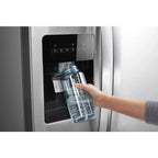 36-Inch Wide Side-By-Side Refrigerator - 24 Cu. ft. Stainless Steel
