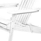 Foldable Adirondack Beach Chair, High Back, 150kg, Gardeon